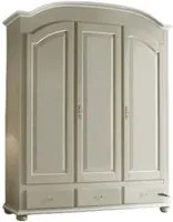 Armadio shabby 3 ante legno grigio provenzale 181x61x224