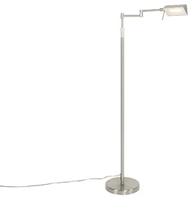 Lampada da terra di design in acciaio con LED e dimmer touch - Notia