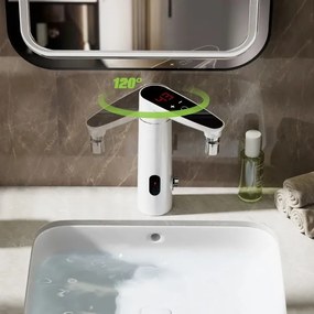 Scaldabagno touch 3000W/230V IPX4 con sensore e display LED bianco