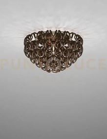 Giogali lampadadario a soffitto 60 cristallo bronzo e bronzo opaco ...