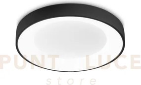 Planet plafoniera led 3000k 15w 1350 lm satinata nera d.40cm