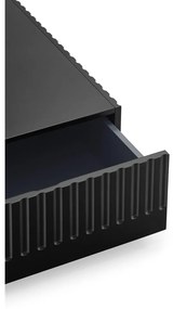 Tavolino nero con 2 cassetti Doric - Teulat