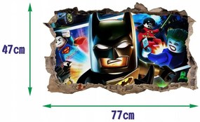 Adesivo murale con Batman 47x77cm