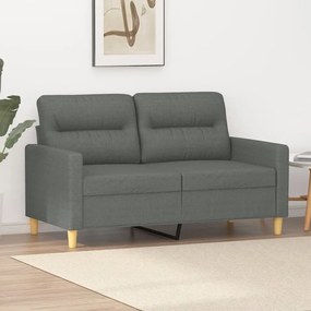 Divano A 2 Posti Grigio Scuro 120 Cm İn Tessuto /