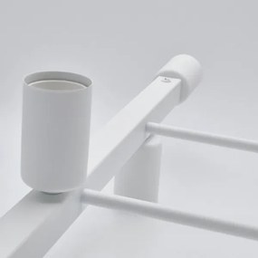 Lampadario a sospensione con supporto rigido ASTRID 4xE27/60W/230V bianco