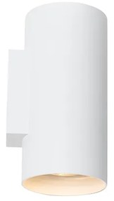 Applique da parete di design bianca rotonda - Sab