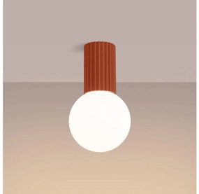 Sollux SL.1728 - Plafoniera da bagno HALO 1xG9/8W/230V IP44 arancione