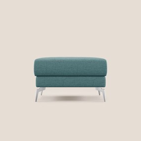 Star Pouf con piedini alti in tessuto impermeabile fiammato T03 azzurro
