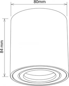 BRILAGI - Faretto MIA 1xGU10/30W/230V 84x80 mm bianco