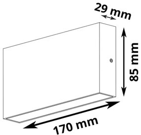 Applique LED da esterno CHICAGO 2xLED/5,5W/230V IP44