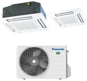 Condizionatore a muro monosplit PANASONIC CASSETTA 60X60 9000BTU 9000 BTU classe raffreddamento A++, bianco