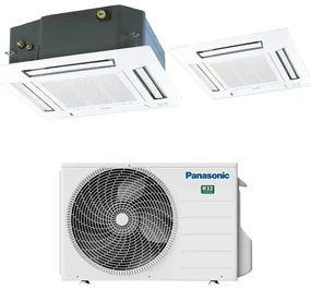 Condizionatore a muro monosplit PANASONIC CASSETTA 60X60 9000BTU 9000 BTU classe raffreddamento A++, bianco