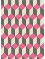 Cole & Son Carta da parati Delano - Pink & Black