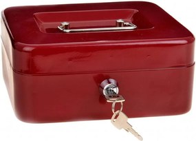 Cassetta di Sicurezza Portavalori con Chiave 20x16x9 cm in Metallo...