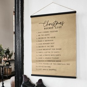 LOBERON Stampa decorativa Christmas Bucket List