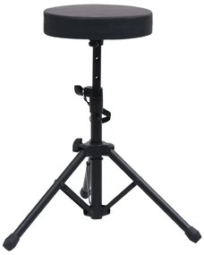 Sgabello Per Batteria Regolabile Nero Rotondo /