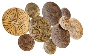 Applique Art Déco oro antico 93 cm 2 luci - Kelly