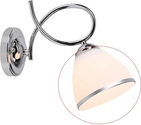 Brilagi - Vetro di ricambio per applique e lampadario FRED crema/cromo lucido