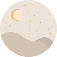 Eijffinger Carta da parati panoramica Star Sign Circles Beige - Libra
