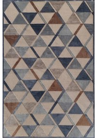 Tappeto Farashe geometrico in viscosa multicolore, L 230 x L 160 cm