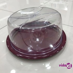 Excellent Houseware Vassoio per Torte 34 cm Trasparente