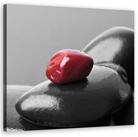 Quadro su tela, Zen Spa Red Stone  Dimensioni 50x50