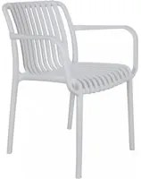 Poltrona da Giardino in Polipropilene cm 58x57x80 - MARGE Colore: Bianco