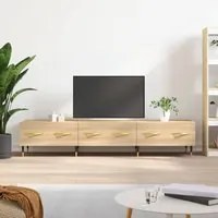 Mobile Porta TV Rovere Sonoma 150x36x30 cm in Legno Multistratocod mxl 104464