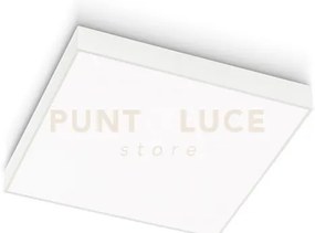 Gpl310c- plafoniera in alluminio bianca a led 3000k 3329lm 40w 40x40cm