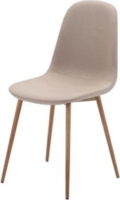 Poltrona in tessuto Fox, beige-natur - H 86 cm