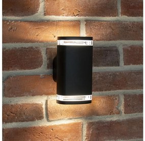 Kanlux 38886 - Applique da esterno ZEVI 2xGU10/10W/230V IP54 nero