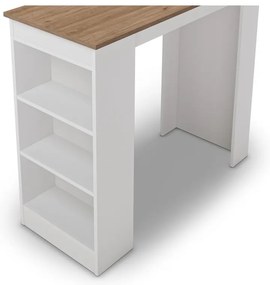 Tavolo da bar con piano in rovere 52x120 cm Peru - Marckeric