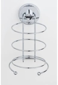 WENKO 20896100 - Supporto per asciugacapelli VACUUM-LOC MILAZZO 12x17 cm cromo lucido