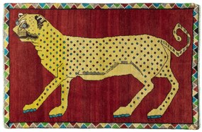 Gabbeh Tappeto persiano 100x150 Rosso (Iran) Annodato A Mano