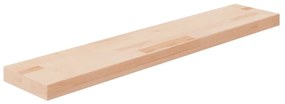 Ripiano 100x20x4 Cm Legno Massello Di Rovere Non Trattato /
