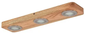 Mikari 3 LED Plafoniera Wood - Lindby