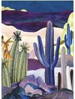 Christian Lacroix Carta da parati panoramica Lanzarote Garden - Indigo