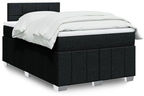 Giroletto A Molle Con Materasso Nero 120x200 Cm İn Tessuto /