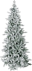 Albero di Natale artificiale innevato Kirkwall illuminato H 180 cm x ø 94 cm