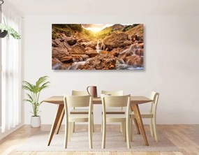 Quadro su tela – Cascate alpine