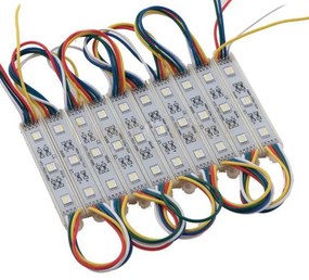 Kit 20 moduli led insign dc12v led 20x0,96w e m 72lm/m 6000k +rgb i...