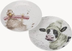 Set di 2 piattini Cow & Duck