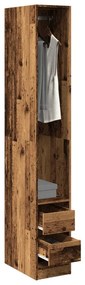 Armadio Legno Antico 30x50x200 Cm İn Legno Multistrato /