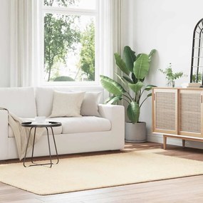Tappeto Shaggy A Pelo Lungo Navarra Crema 160x230 Cm Poliestere /