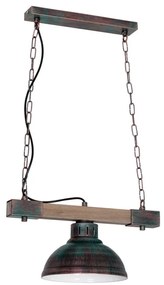 Lampadario a sospensione con catena HAKON 1xE27/60W/230V patina