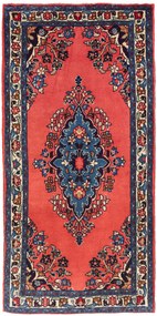 Sarouk Tappeto 140x70 Rosso (Iran) Annodato A Mano