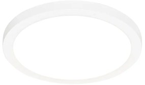 Set di 6 faretti da incasso o a plafone bianchi 30 cm con LED Dimmerabile a 3 livelli da caldo a freddo - Trans