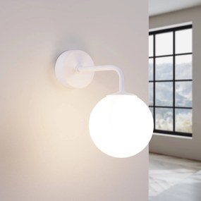 Applique da parete Astral SOLLUX LIGHTING, dimmerabile, Bianco / Opale, Soggiorno / Sala da pranzo, Vetro, Moderno, Applique