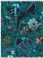 House of Hackney Stoff Florika - Velvet - Petrol