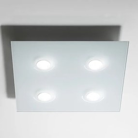 Elesi Luce -  Pois PL 4L Square LED  - Plafoniera moderna quadrata a quattro luci
